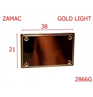 2866G/PLACUTA -38X21-mm---GOLD LIGHT-4I5--
