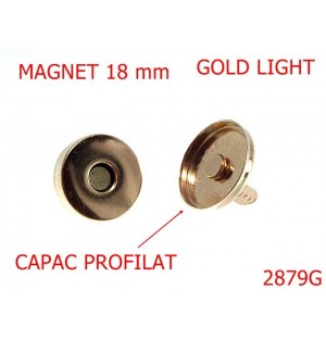 2879G/MAGNET CU CAPAC-18-mm---gold light-15B1--7G7--