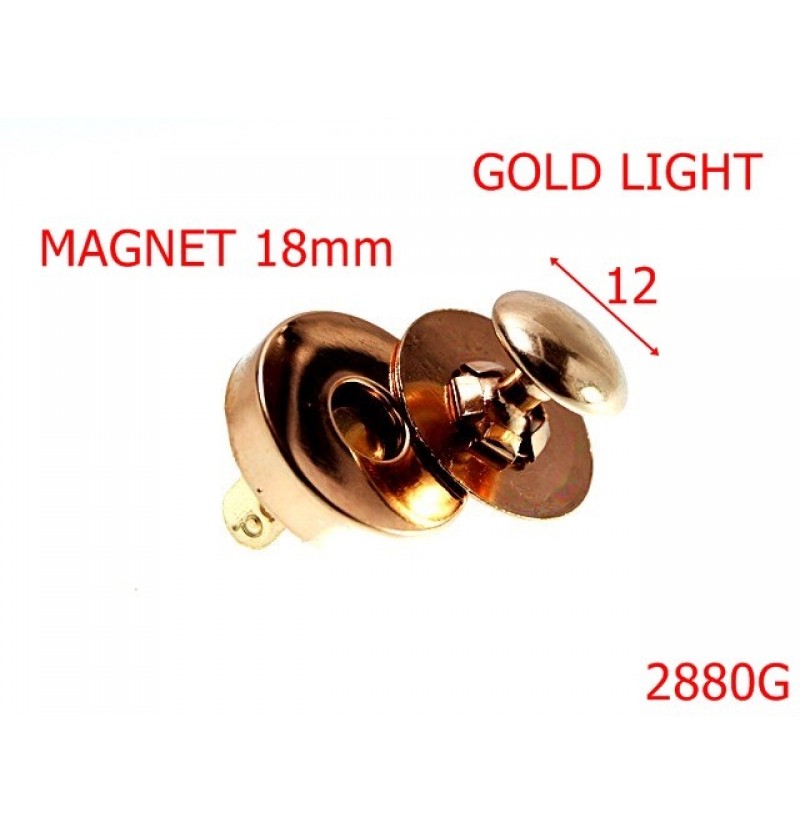 2880G/MAGNET   -18-mm---gold light-15B1--7G7--