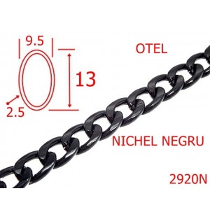 2920N/LANT OTEL-9.5-mm-2.5-NICHEL NEGRU-7L4--