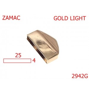 2942G/TERMINATIE FERMOAR-25-mm---GOLD LIGHT-7E3--