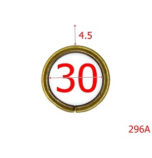 296A/INEL O 3CM*4.5MM ANTIK-30-mm-4.5-antic-----