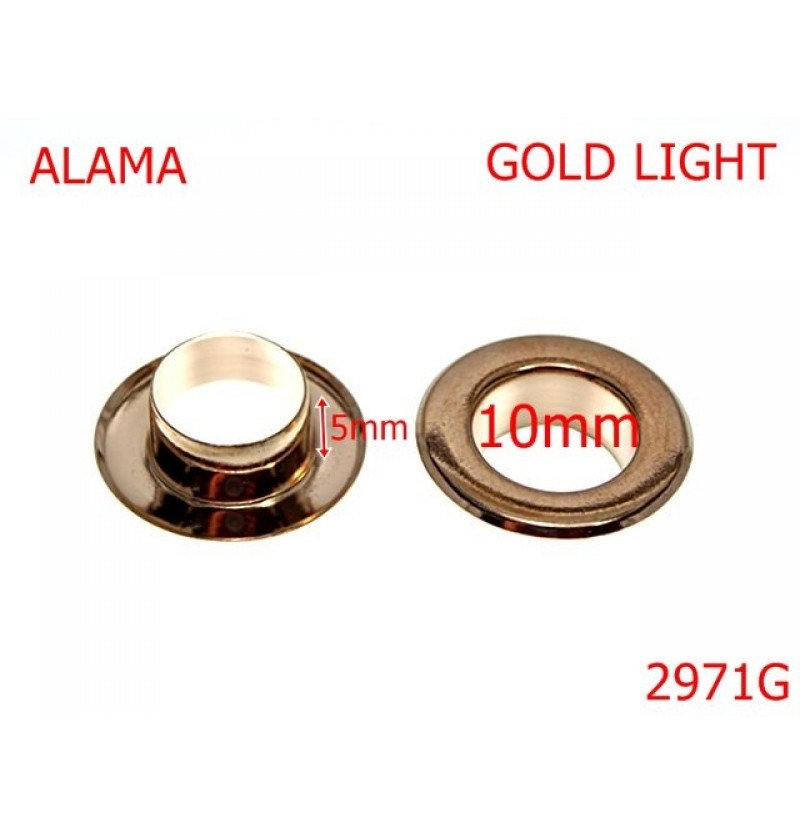 2971G/OCHET INOXIDABIL-10-mm---gold light-----