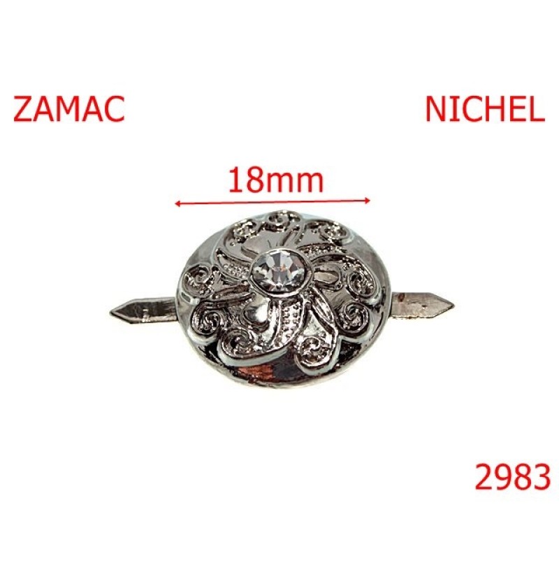 2983/ORNAMENT-18-mm---nichel---N44-- 2983/ORNAMENT-18-mm---nichel---N44--