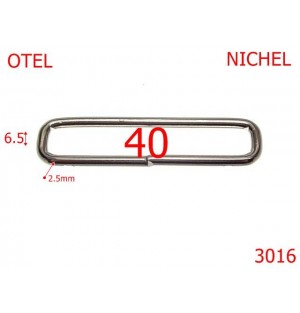 3016/INEL DREPTUNGHIULAR-40-mm-2.5-nichel---3L5--