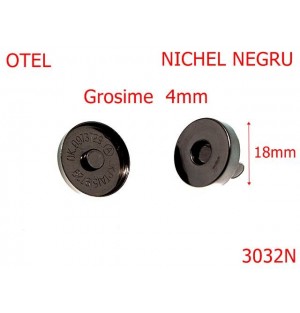 3032N/MAGNET -18-mm-4-nichel negru-15B2-15B1--7F4--