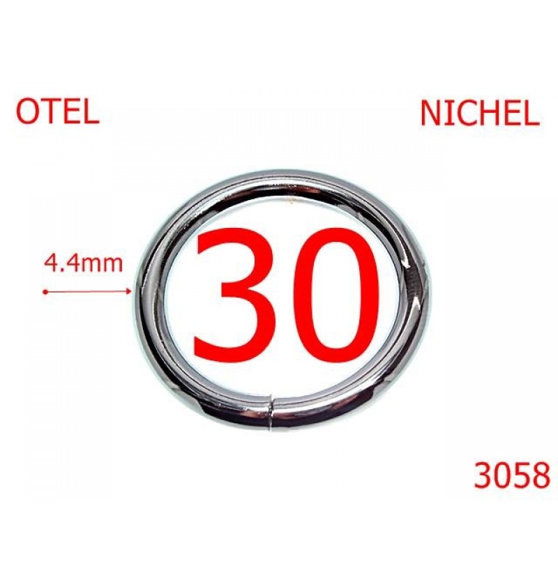3058/INEL ROTUND-30-mm-4.4-nichel---4F1--
