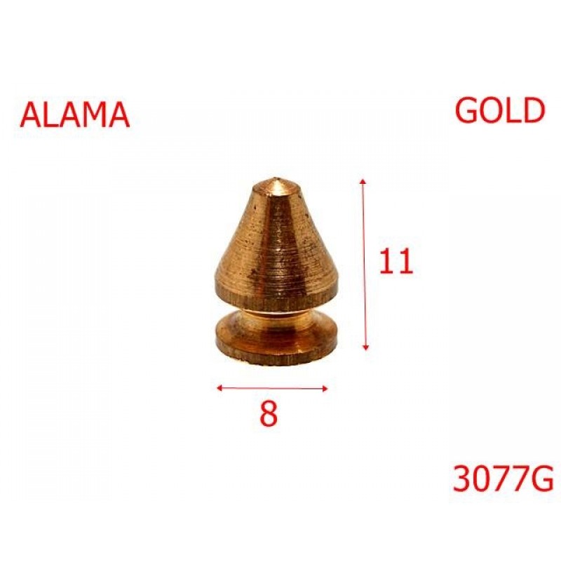 3077G/CRAMPON ALAMA-11-mm-8-gold---3G1--