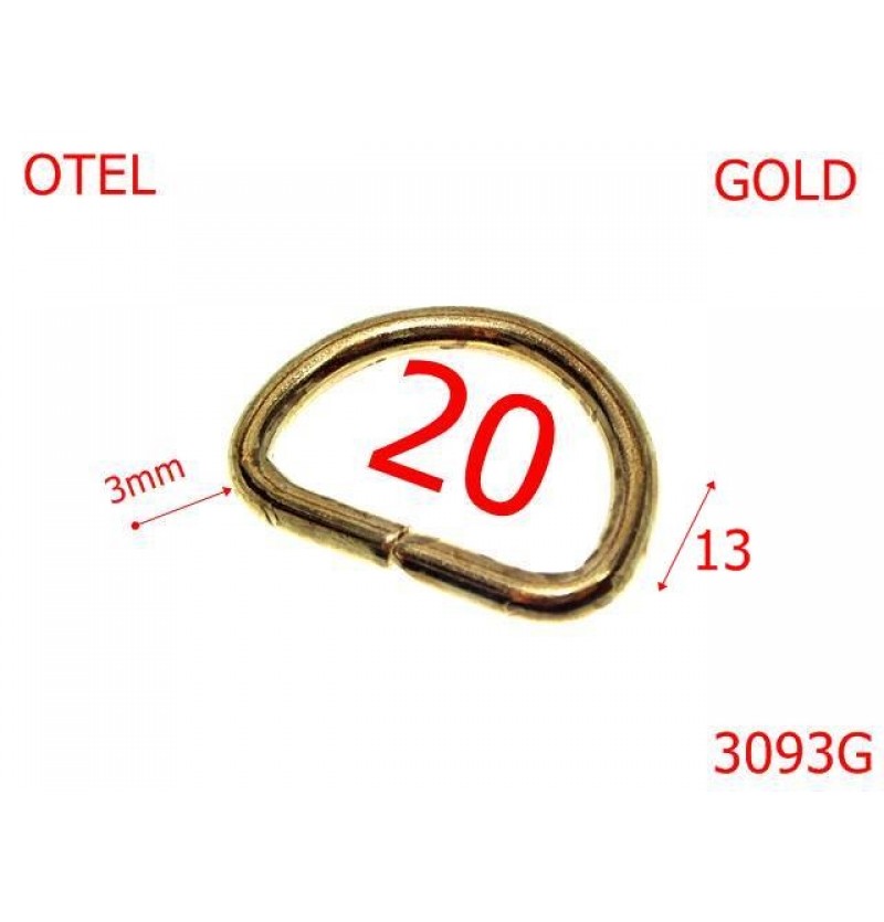 3093G/INEL D-20-mm-3-gold---3A1--