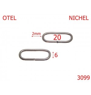 3099/INEL OVAL-20-mm-2-nichel---3E6--