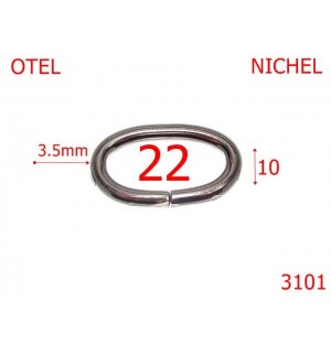 3101/INEL OVAL-22-mm-3.5-NICHEL-3D6--