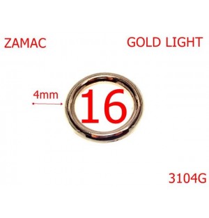 3104G/INEL O -16-mm-4-GOLD LIGHT-3F4--