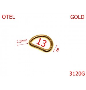 3120G/INEL D-13-mm---GOLD LIGHT-3F5--