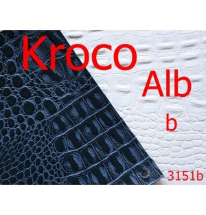 3151b/Piele artificiala Kroco-1.4 ML----alb-----