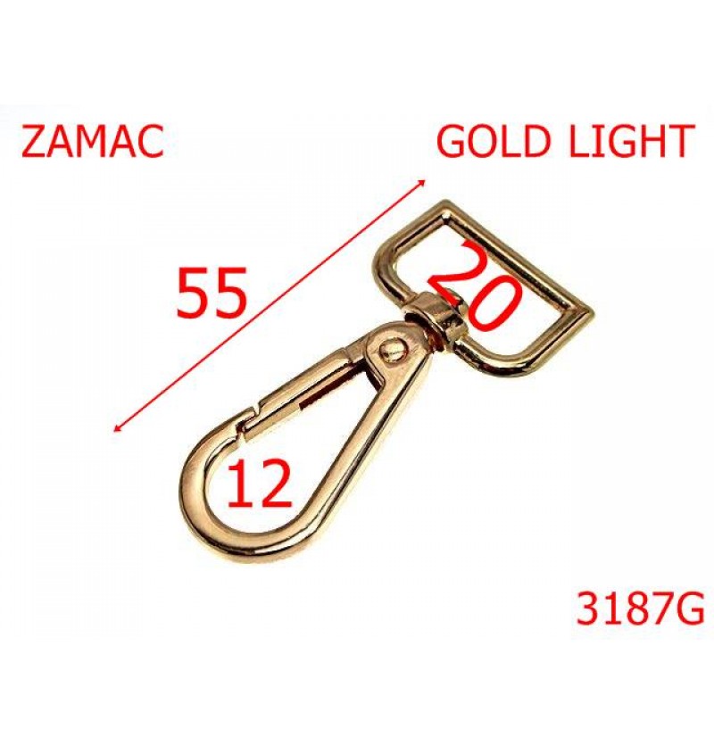 3187G/CARABINA POSETA-20-mm---gold light--5E10-5A8-5A8-5A7-1C4-1C5-5G4--