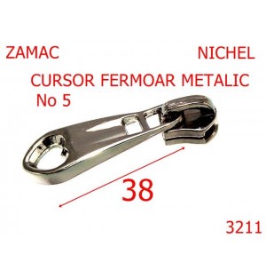 3211/CURSOR FERMOAR METALIC-No5-mm---NICHEL---