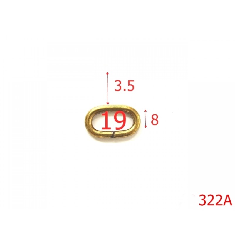 322A/INELE OVALE   19MM* 3.5 MM /ANTIK-19-mm-3.5-antic---3F6--C25