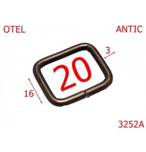 3252A/INEL DREPTUNGHIULAR-20-mm-3-ANTIC-3H2/3G5--