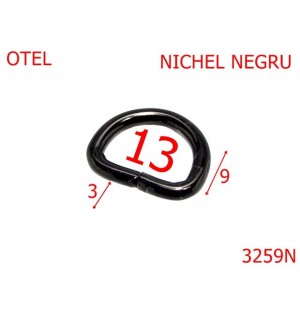 3259N/INEL D-13-mm-3-nichel negru---2C8-2F5--