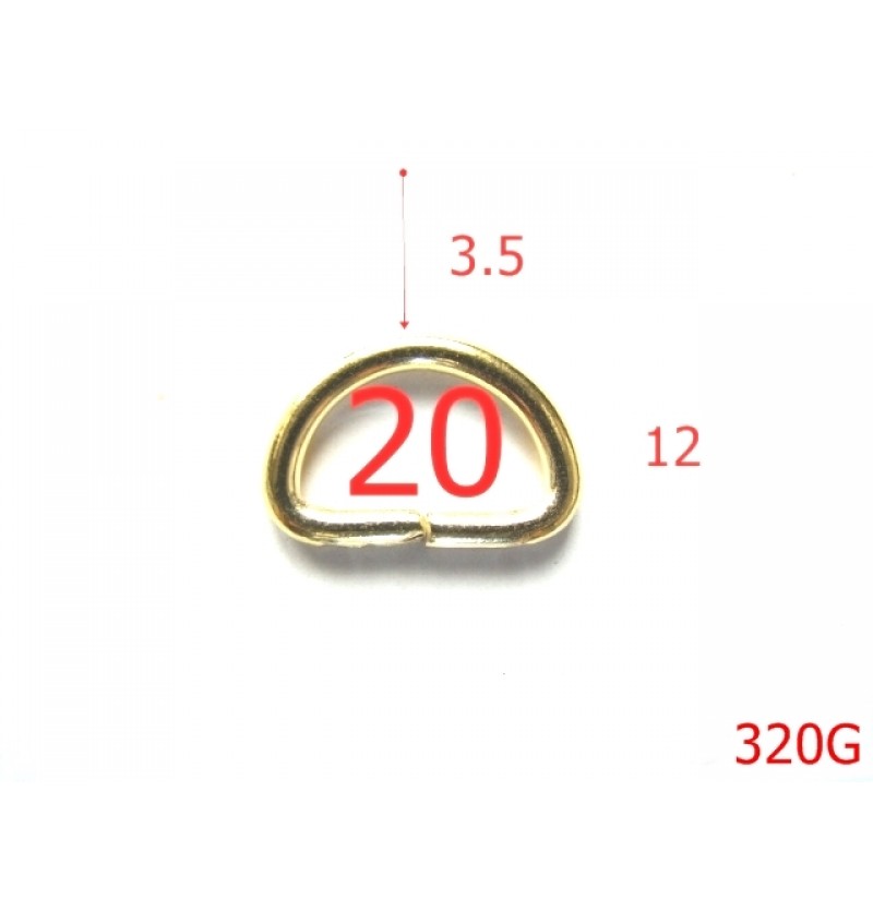 330G/INEL  2CM*3.5 MM GOLD-20-mm-3.5-gold---3F5--