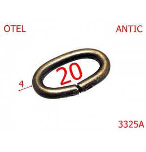 3325A/INEL OVAL-20-mm-4-antic---3G5--
