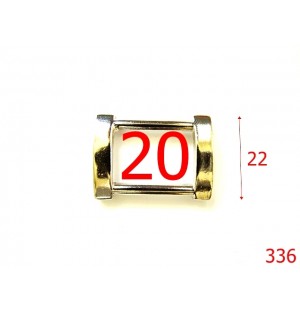336/INEL DREPTUNGHIULAR 20 MM ZAMAK NIKEL-20-mm---NICHEL-3I4--G6