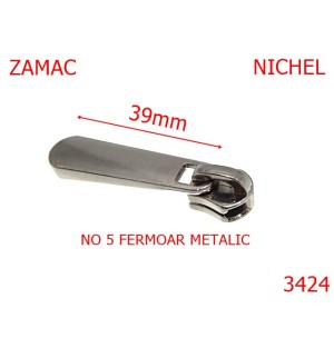 3424/CURSOR PT FERMOAR METALIC-NO 5-mm---nichel-----