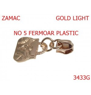 3433G/CURSOR PT FERMOAR PLASTIC-NO 5-mm---gold light-----