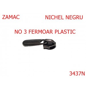 3437N/CURSOR PT FERMOAR PLASTIC-NO 3-mm---NICHEL NEGRU---