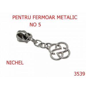 3539/CURSOR FERMOAR METALIC NR 5-NO5-mm---NICHEL---