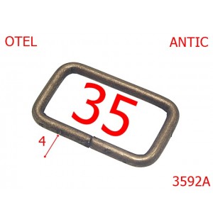 3592A/INEL DREPTUNGHIULAR 3.5  CM-35-mm-4-antic--3i1-3i8-3H8-2E1--