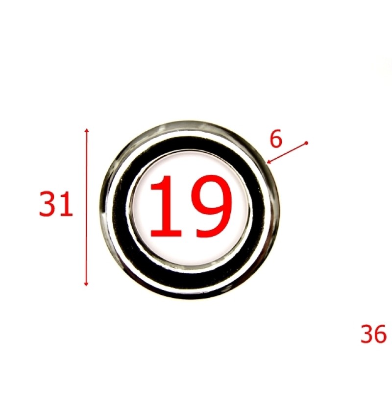36/INEL ROTUND 19*6 MM NIKEL-19-mm-6-nichel-4E.3--4E5--