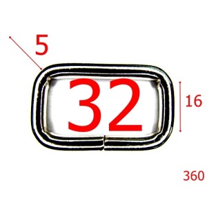 360/INEL DREPT 3.2CM-32-mm-5-nichel---3H4--V1