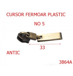 3864A/CURSOR FERMOAR PLASTIC NO 5-no 5-mm---antic-----