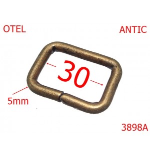3898A/INEL DREPTUNGHIULAR 3 CM-30-mm-5-antic---3G8-1C4--