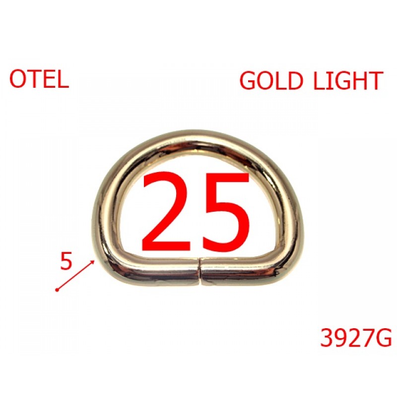3927G/INEL D-25-mm-5-gold light--3D6-12F18--