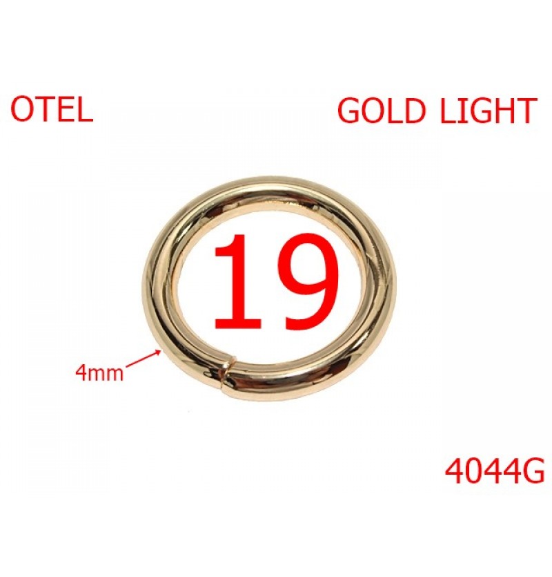 4044G/INEL ROTUND-19-mm-4-gold light--4L5-4i5-4G8-12C16--