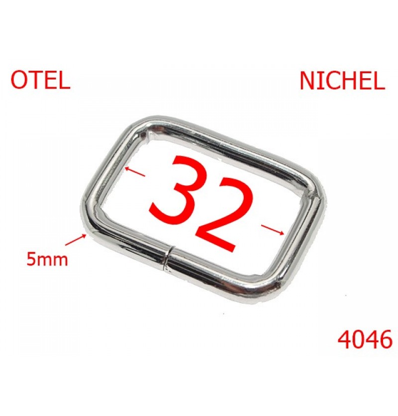 4046/INEL DREPTUNGHIULAR-32-mm-5-nichel--4K8-3D6-3D6-12D17--