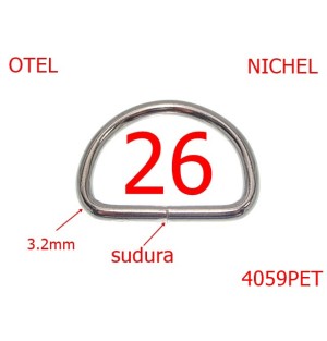 4059PET/INEL D SUDAT-26-mm-3.2-nichel---AN18--
