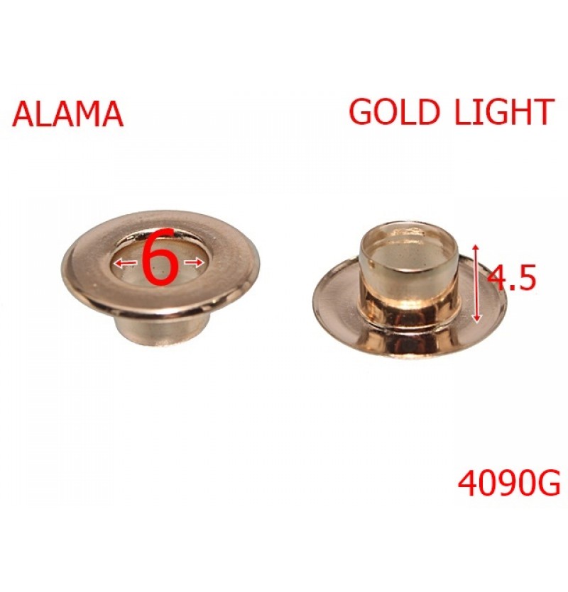4090G/OCHET ALAMA-6-mm---gold light-----