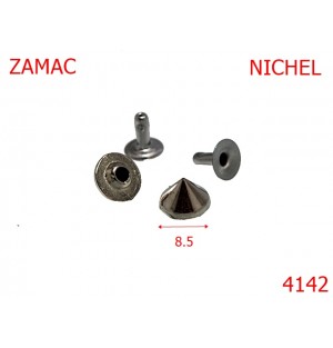4142/ORNAMENT  CONIC-8.5-mm---nichel---AL24/AK24/AL9/AL10--
