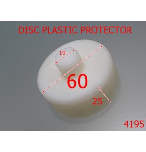 4195/Disc plastic protector presa manuala-60-mm-polietilena---alb-----