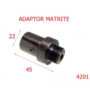 4201/Adaptor matrite presa manuala-22-mm-otel--nichel-----