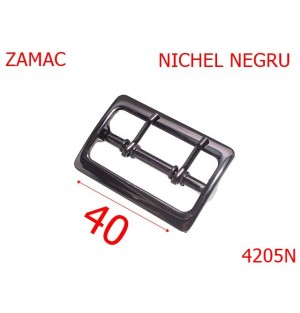 4205N/Catarama poseta cu punte mediana -40-mm-zamac--nichel negru-7A7-7H4---