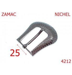 4212/Catarama marochinarie curea dama -25-mm-zamac--nichel