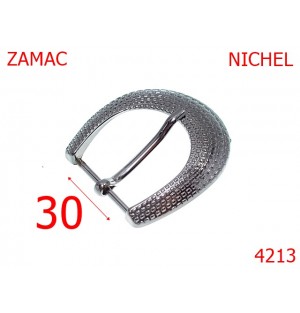 4213/Catarama marochinarie curea dama -30-mm-zamac--nichel-----