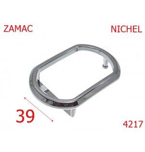 4217/Catarama ovala pentru pantalon-39-mm-zamac--nichel-----