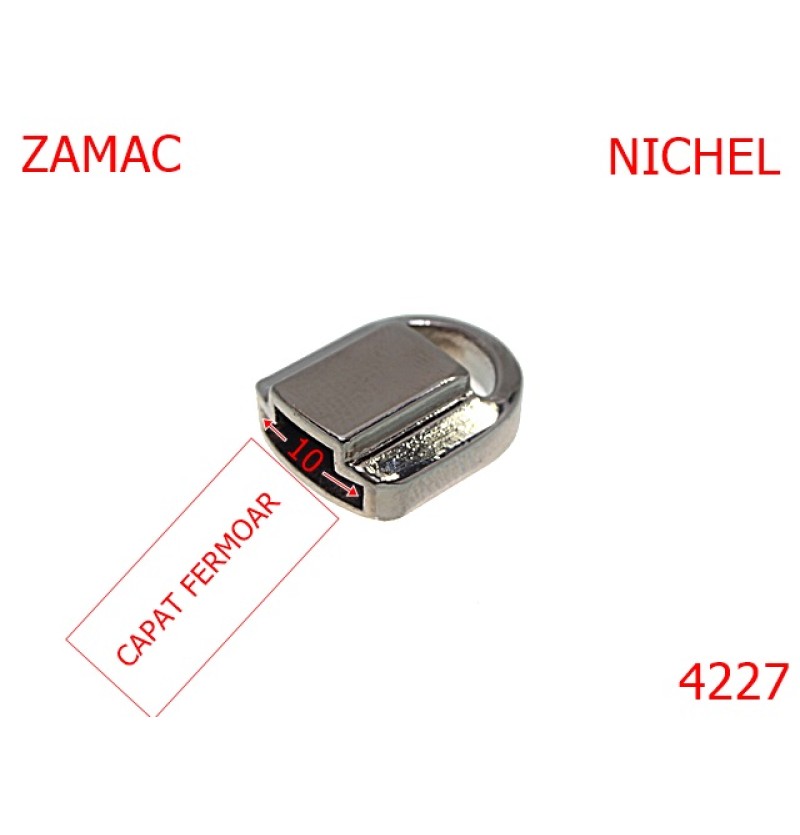 4227/Capat fermoar plastic sau metal-10-mm-zamac--nichel-11B--11B3-4L4--