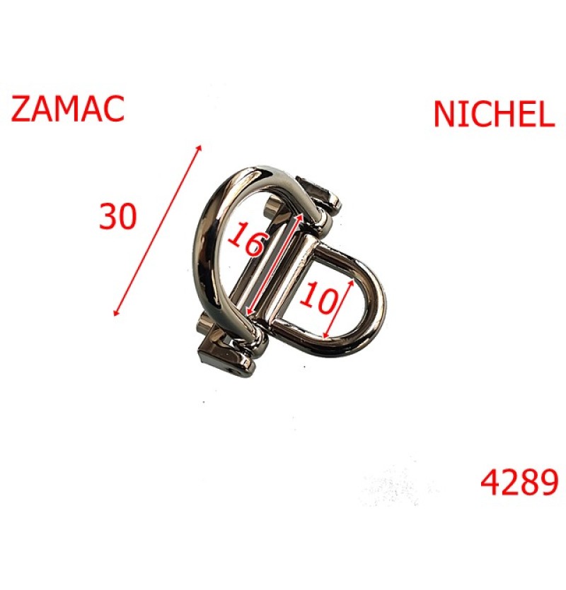 4289/Sustinator dublu maner scurt lung-30-mm-zamac--nichel----- 4289/Sustinator dublu maner scurt lung-30-mm-zamac--nichel-----