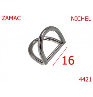 4421/Inel dublu sustinator pentru genti-16-mm-zamac--nichel-----